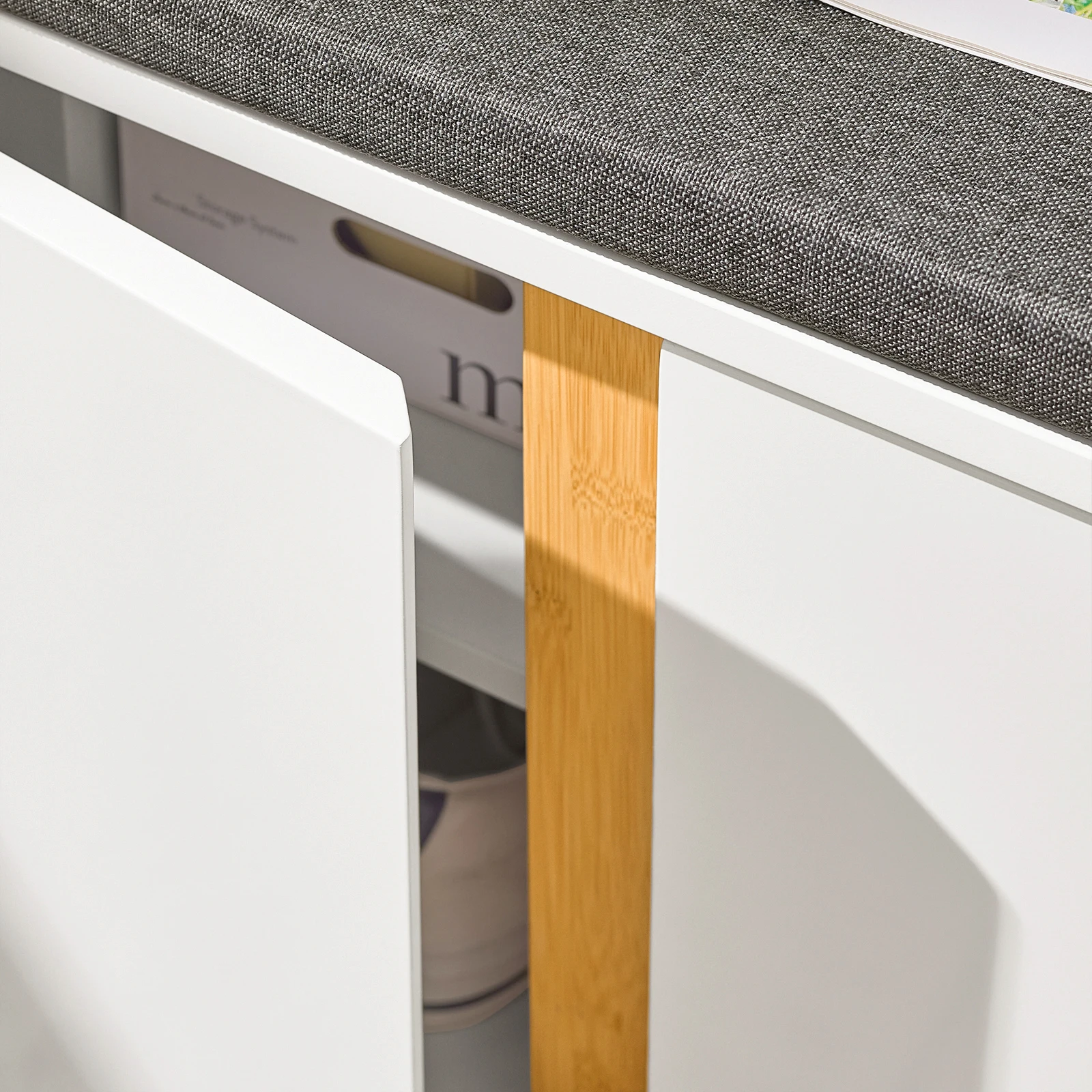 SoBuy FSR117 shoe bench with seat wardrobe bench bench with storage seat chest of drawers shoe rack with bench bench