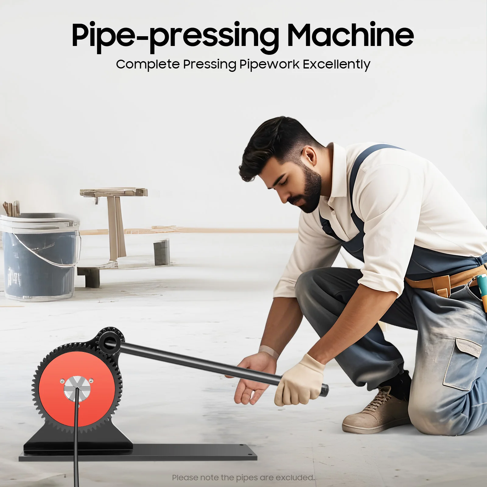 Manual Pipe Bender| 6-32mm Multifunction Tube Bending Machine Lever| Heavy Duty Tubing Bending Tools w/ Long Handle