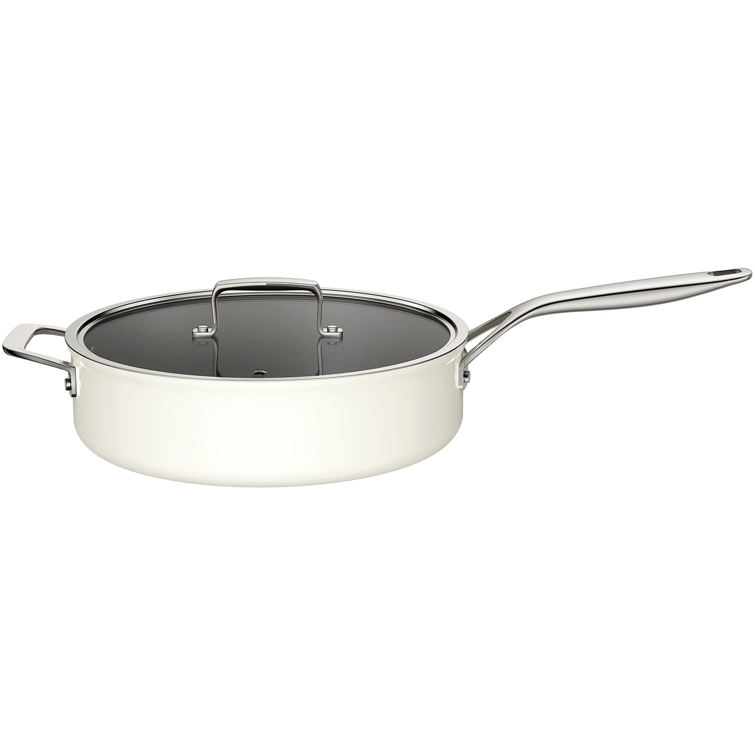 Saute pan 28 cm with lid, 4.5L for all stove types,pan with lid, non-stick coating (PFOA-free),dishwasher and oven safe.