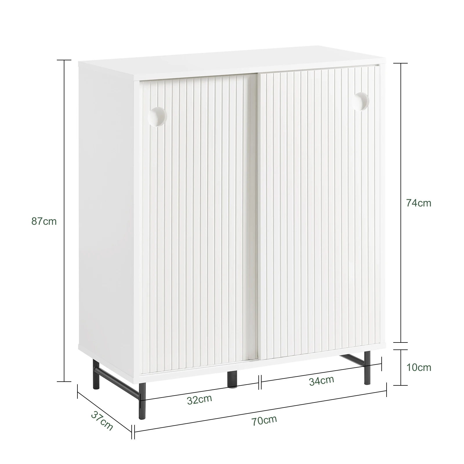 SoBuy FSB62-W shoe wardrobe kitchen wardrobe sideboard sliding doors dresser wardrobe side wardrobe storage s wardrobe