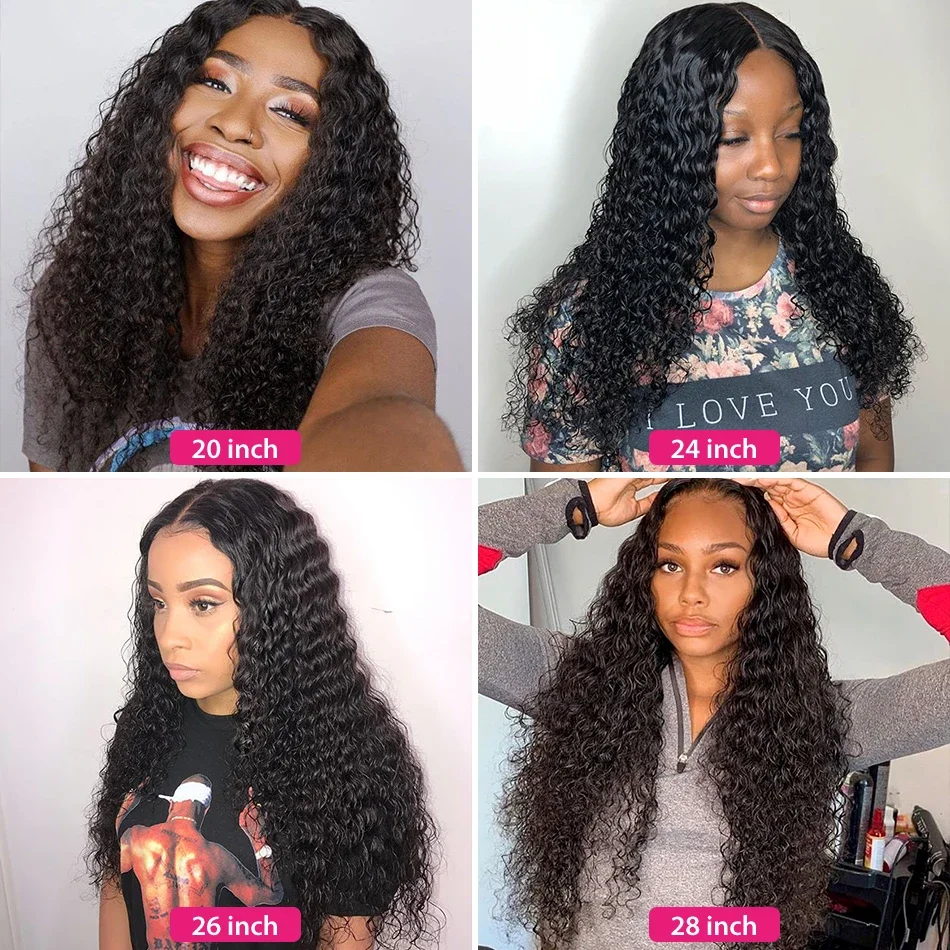 Curly Bundles Human Hair 12-32 Inch Deep Wave Remy Hair Bundles 100% Indian Human Hair Extensions Weave 2-5 Days Delivery France