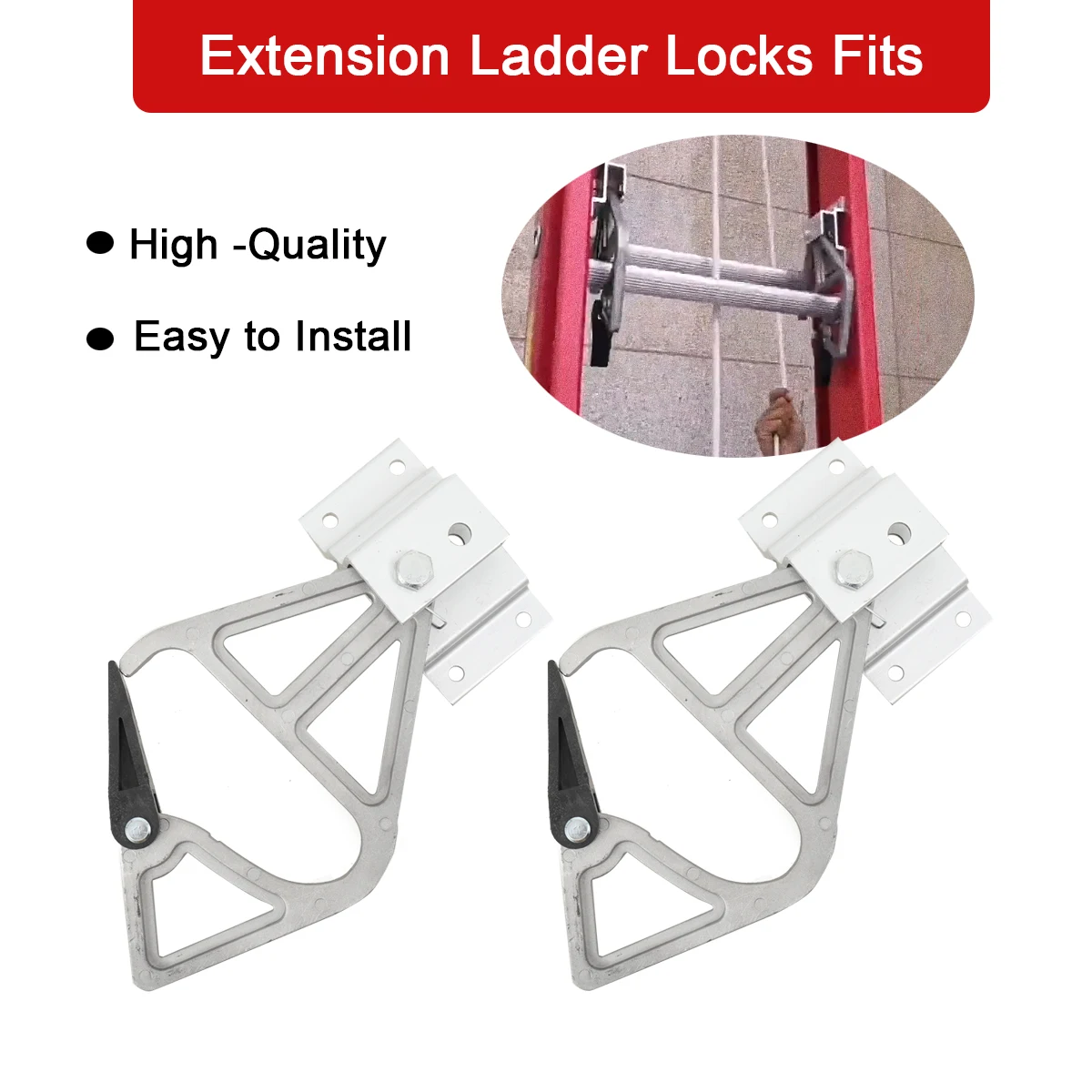 Rung Lock Kit Aluminum Alloy Ladder Parts for Extension Ladders Sturdy Accessories Stable Performance