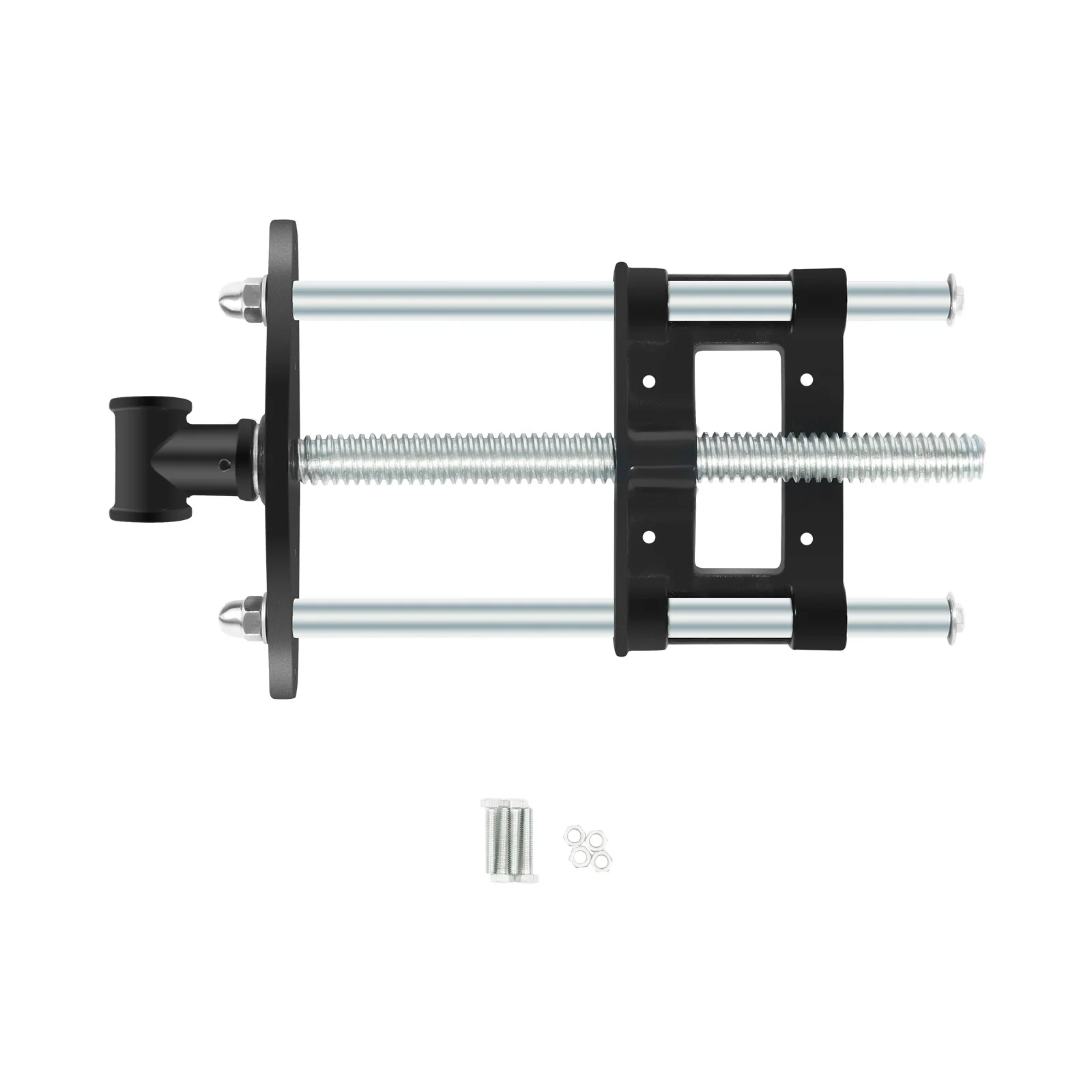 Heavy Duty Woodworking Vise 6" Jaw Opening Malleable Iron Bench Clamp for DIY Carpentry & Metalworking Galvanized Anti-Rust