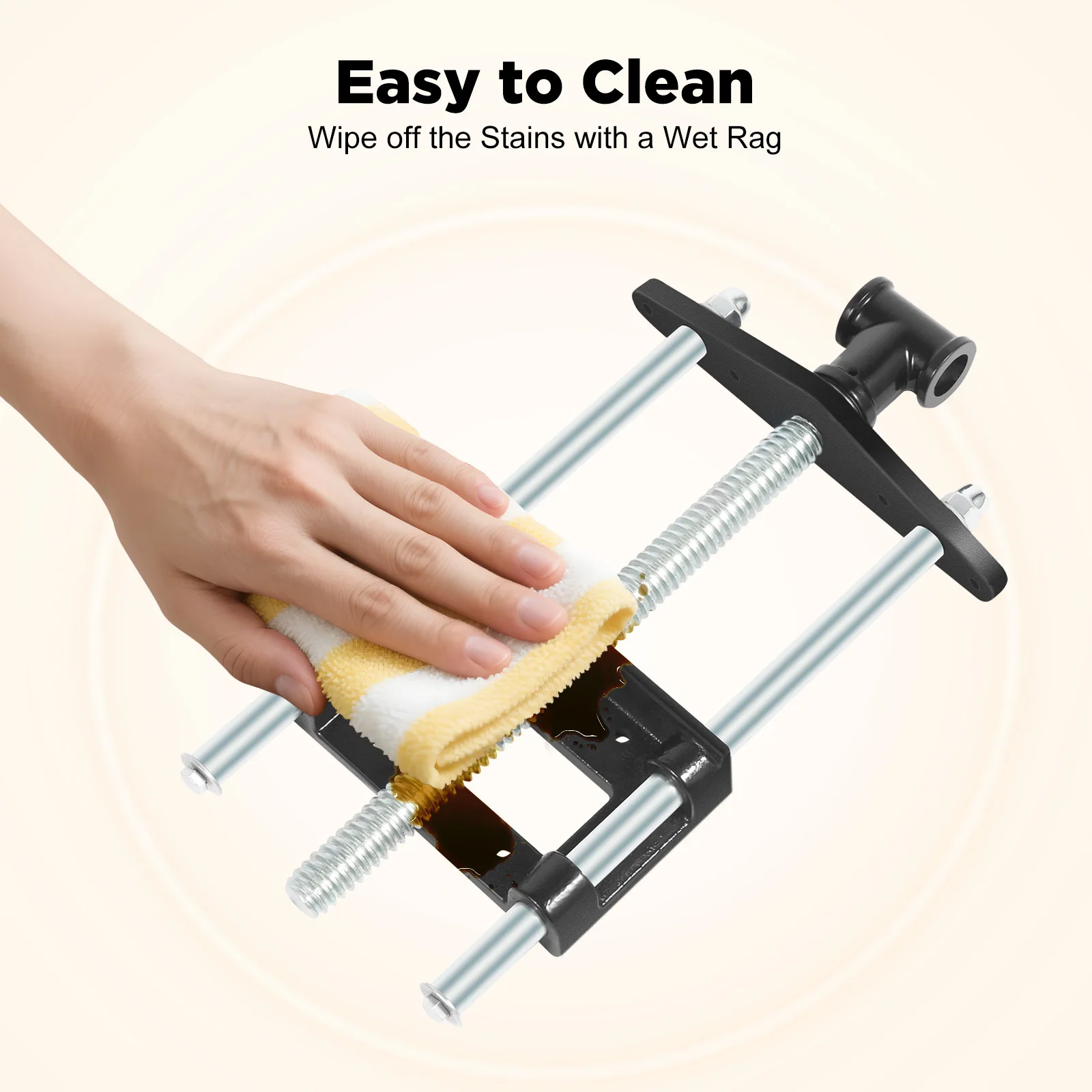 Heavy Duty Woodworking Vise 6" Jaw Opening Malleable Iron Bench Clamp for DIY Carpentry & Metalworking Galvanized Anti-Rust
