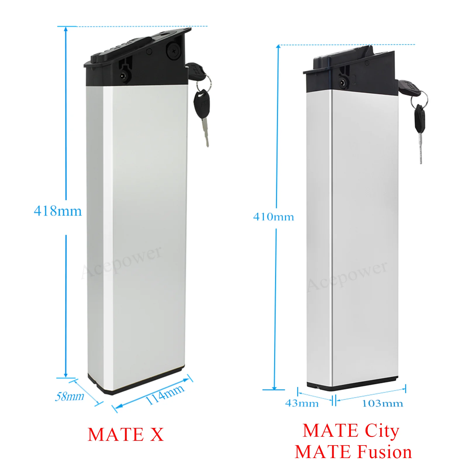For MATE X MATE City Fusion Electric Bicycle Battery 36V 13Ah 17.5Ah 48V 17.5Ah Battery for MATE X MATE City Replacement Battery