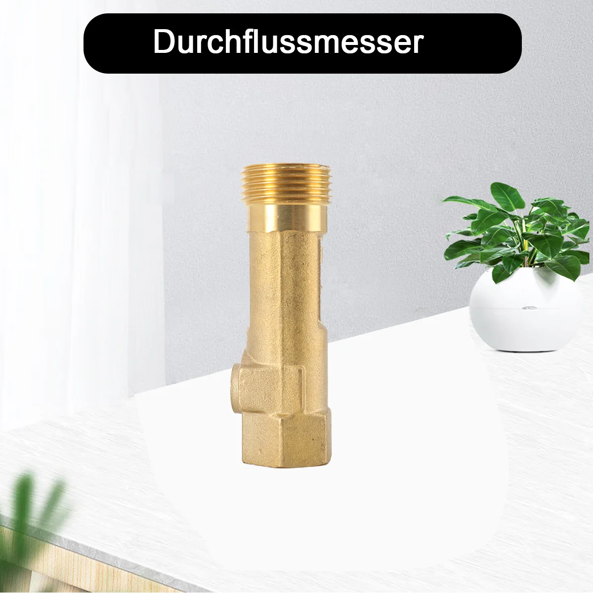 DN20 Flow balance valve Spring flowmeter Brass Float Flow reader Balancing Valve regulation 2-8L/min