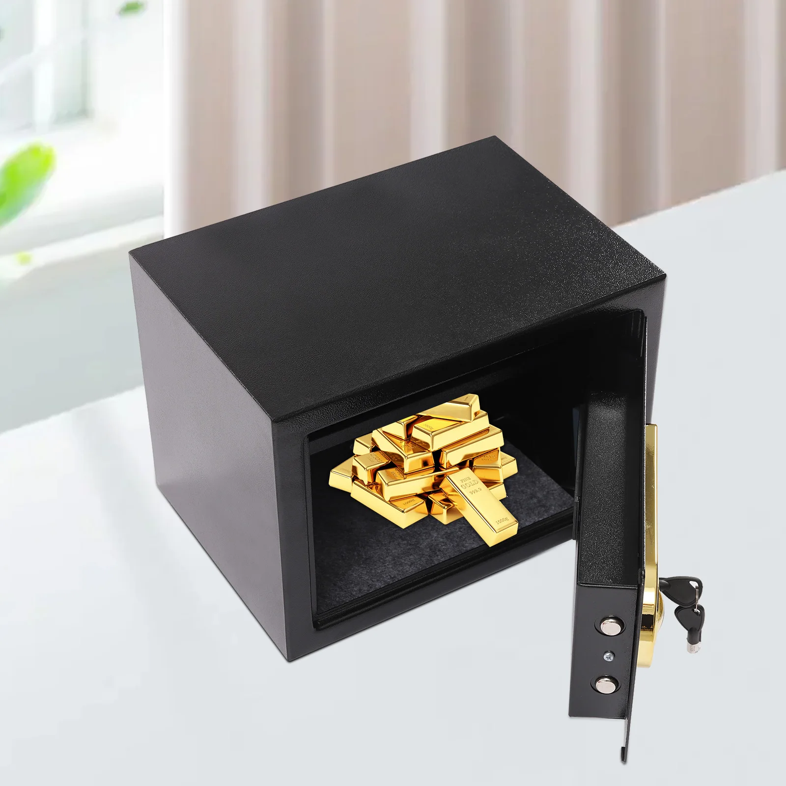 22L Digital Safe Box, Safe Fireproof W/Fireproof Waterproof Wallet,Password Safety Household Home Safes Security Cabinet
