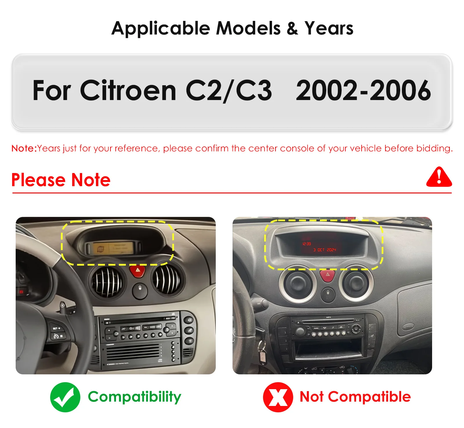 9" Hizpo 2Din Android14 Car Radio for Citroen C2 C3 2002 - 2006 Auto CarPlay 4G BT SWC GPS RDS DSP Snapdragon 6115 360°CAM