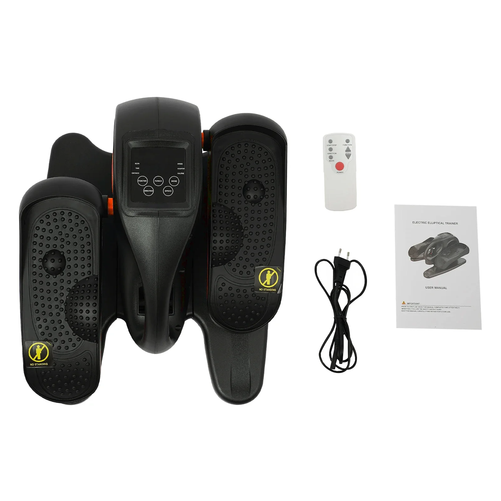 Electric Elliptical Trainer w/Remote 5 Speed Levels & LCD Display for Home Rehabilitation & Fitness