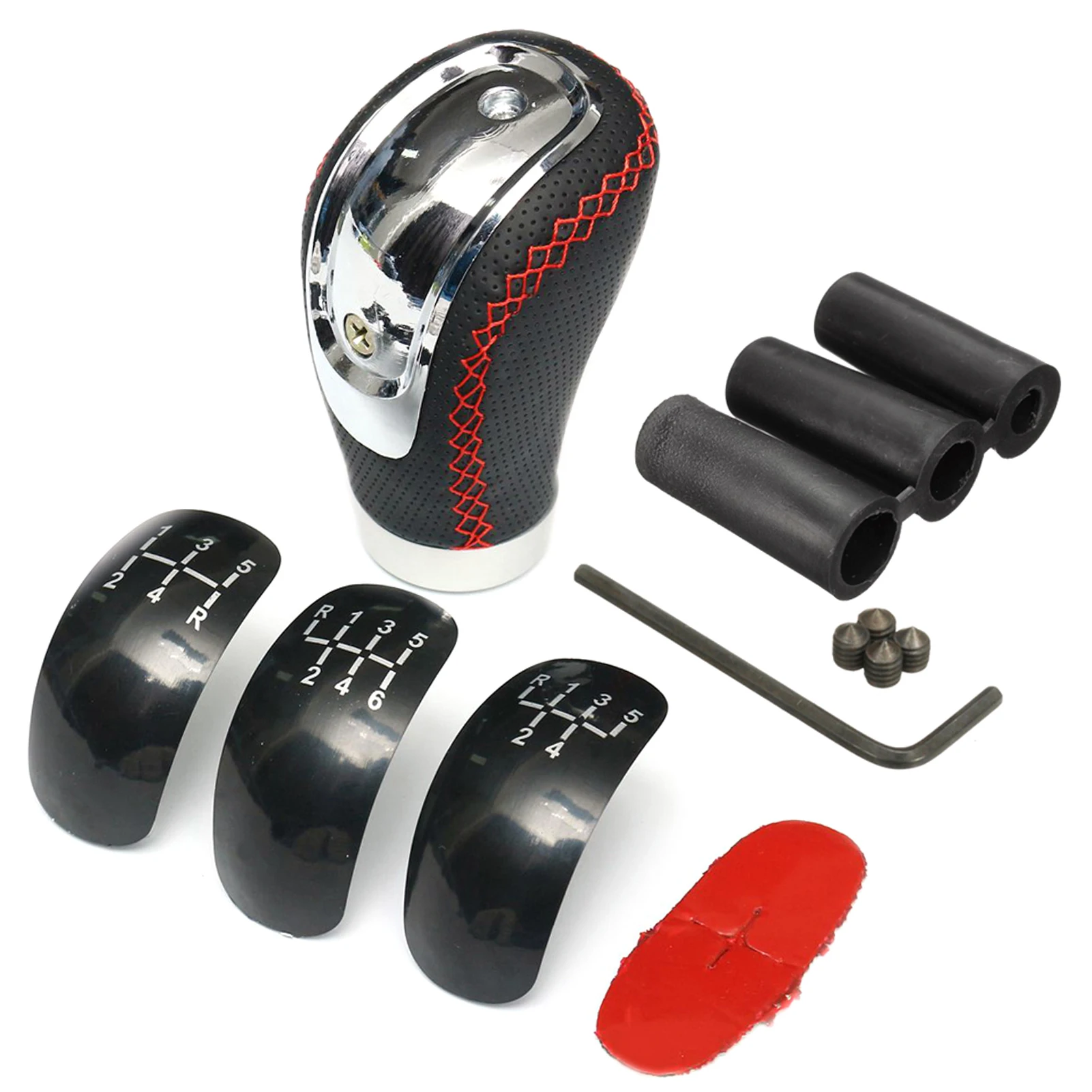 5 6 Speed Car Manual Gear Shift Knob Replacement for 8mm 10mm 12mm Port Gear Lever