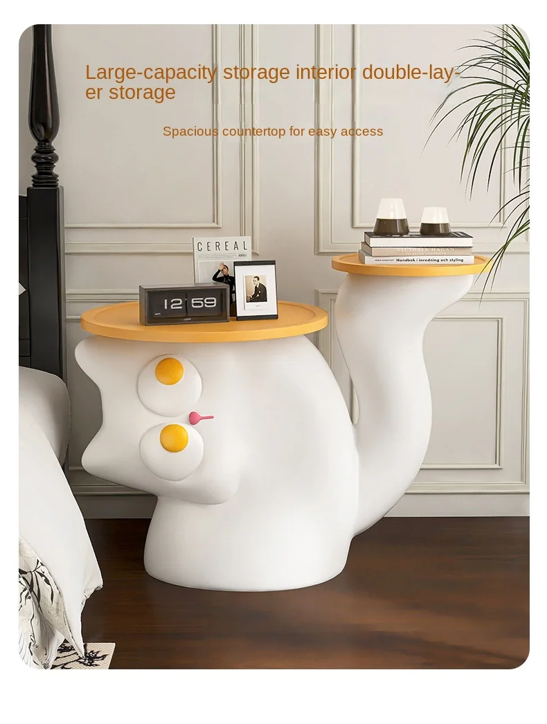 Cute Little Cat Floor To Ceiling Decoration Living Room Sofa Home Decoration Creative Cartoon Coffee Table Side Table Furniture
