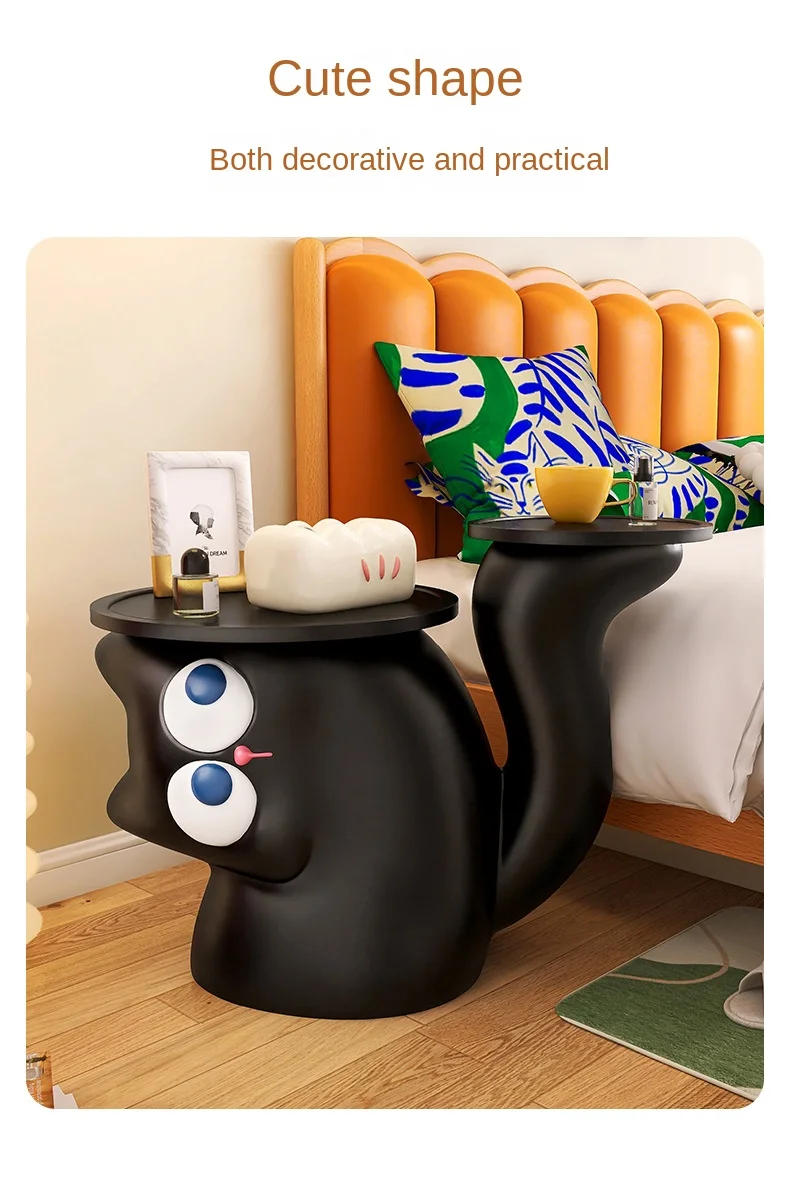 Cute Little Cat Floor To Ceiling Decoration Living Room Sofa Home Decoration Creative Cartoon Coffee Table Side Table Furniture