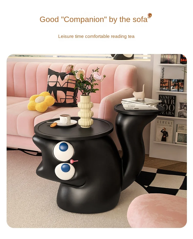 Cute Little Cat Floor To Ceiling Decoration Living Room Sofa Home Decoration Creative Cartoon Coffee Table Side Table Furniture