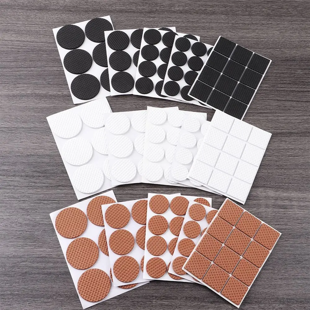 6/9/12Pcs Self Adhesive Furniture Leg Foot Mat Felt Pads Non-slip Mat Bumper Cushion For Chair Table Protector Hardware