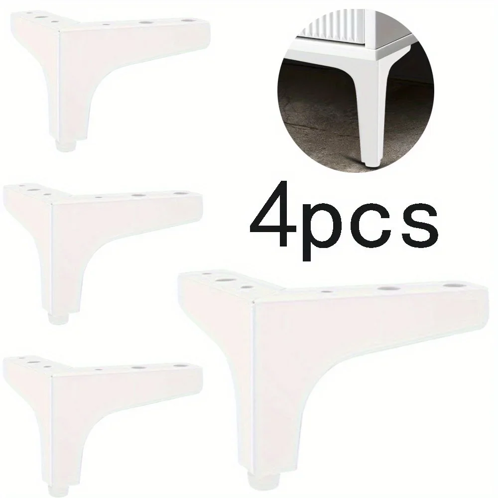 4pcs 10cm Metal Furniture Foot Bathroom Cabinet Sofa Bedside Tables Coffee Table Legs Furniture Part Replacement Feet