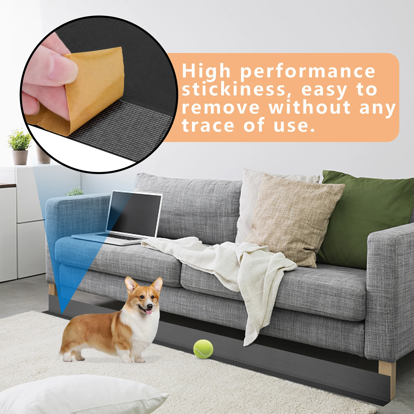 1Pcs/lot New Style Bed Bottom Toy Barrier Tape Toy Blocker for Under Couch Insert Under Couch Seat Saver