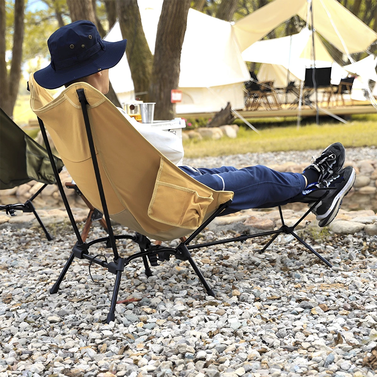 Camping Chair Foot Rest Foldable Camping Footrest Portable Camp Chair Footrest Retractable Camp Footrest Outdoor Hammock Chair