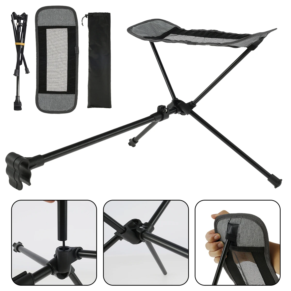 Camping Chair Foot Rest Foldable Camping Footrest Portable Camp Chair Footrest Retractable Camp Footrest Outdoor Hammock Chair