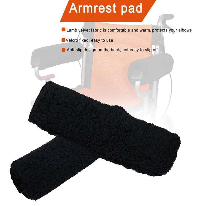 2pcs Armrest Cushion For Office Chair Wheelchair Arm Covers Office Chair Armrest Cushion Walker Handle Pads