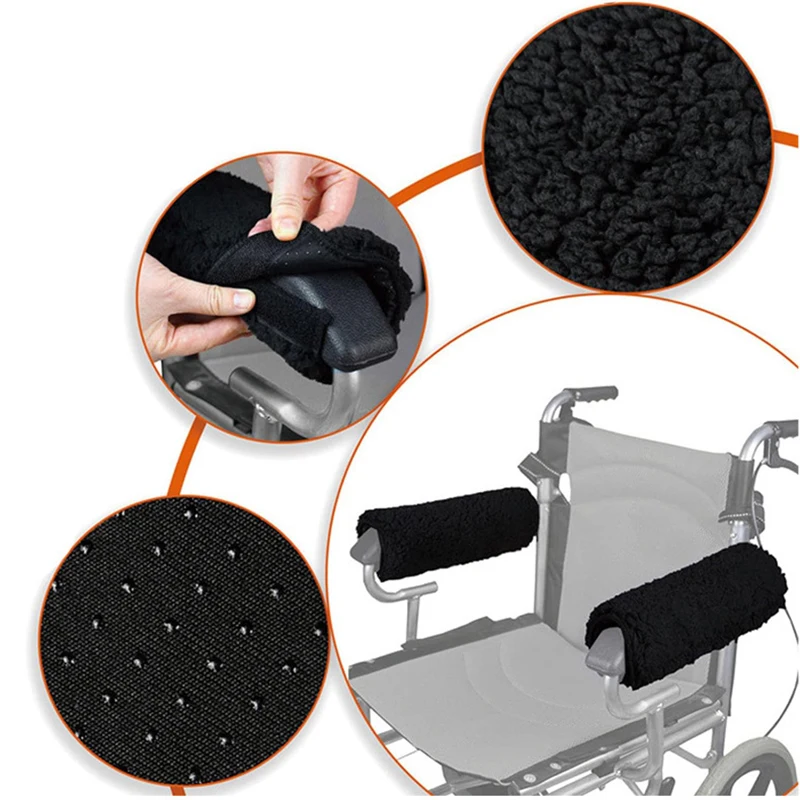 2pcs Armrest Cushion For Office Chair Wheelchair Arm Covers Office Chair Armrest Cushion Walker Handle Pads