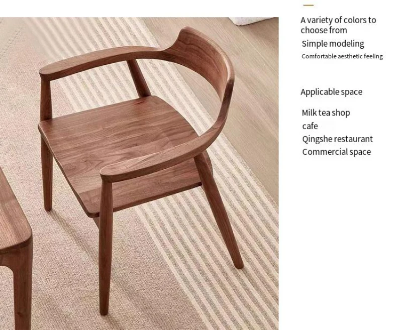 Relaxing Wooden Dining Chairs Nordic Ergonomic Modern Design Minimalism Computer Interior Complete Muebles Para Hogar Furniture