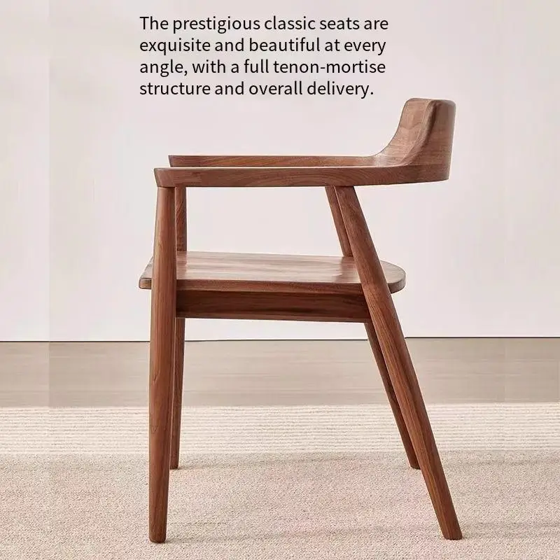 Relaxing Wooden Dining Chairs Nordic Ergonomic Modern Design Minimalism Computer Interior Complete Muebles Para Hogar Furniture