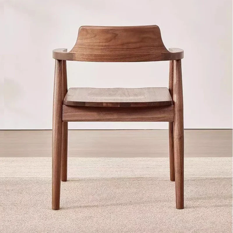 Relaxing Wooden Dining Chairs Nordic Ergonomic Modern Design Minimalism Computer Interior Complete Muebles Para Hogar Furniture