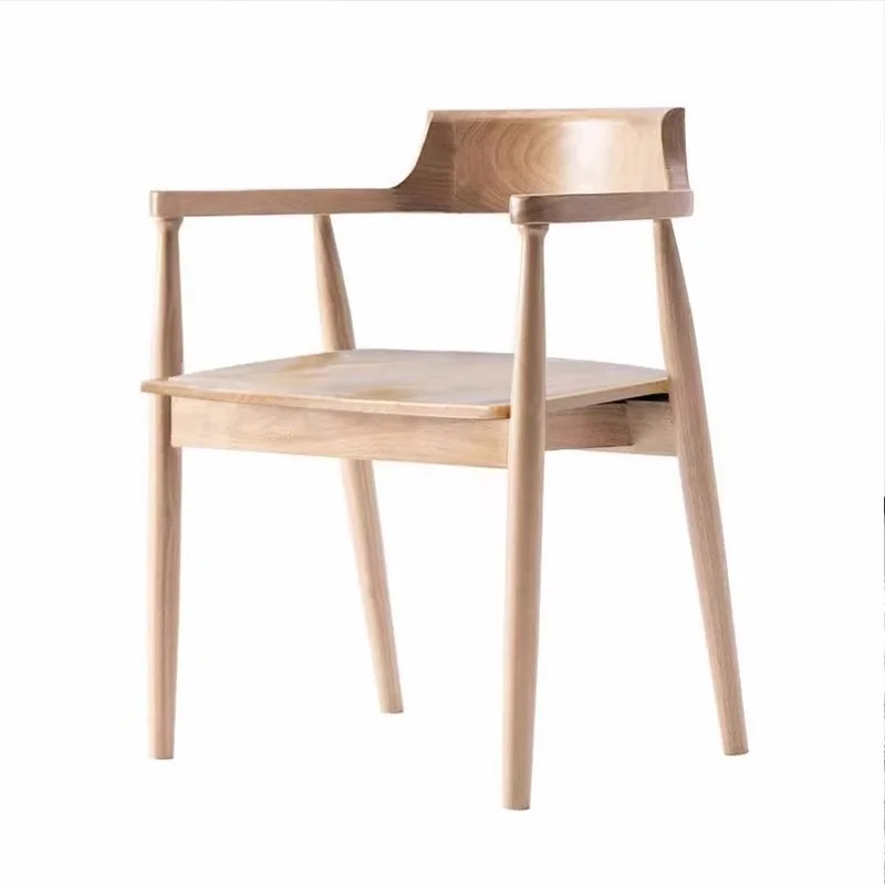 Relaxing Wooden Dining Chairs Nordic Ergonomic Modern Design Minimalism Computer Interior Complete Muebles Para Hogar Furniture