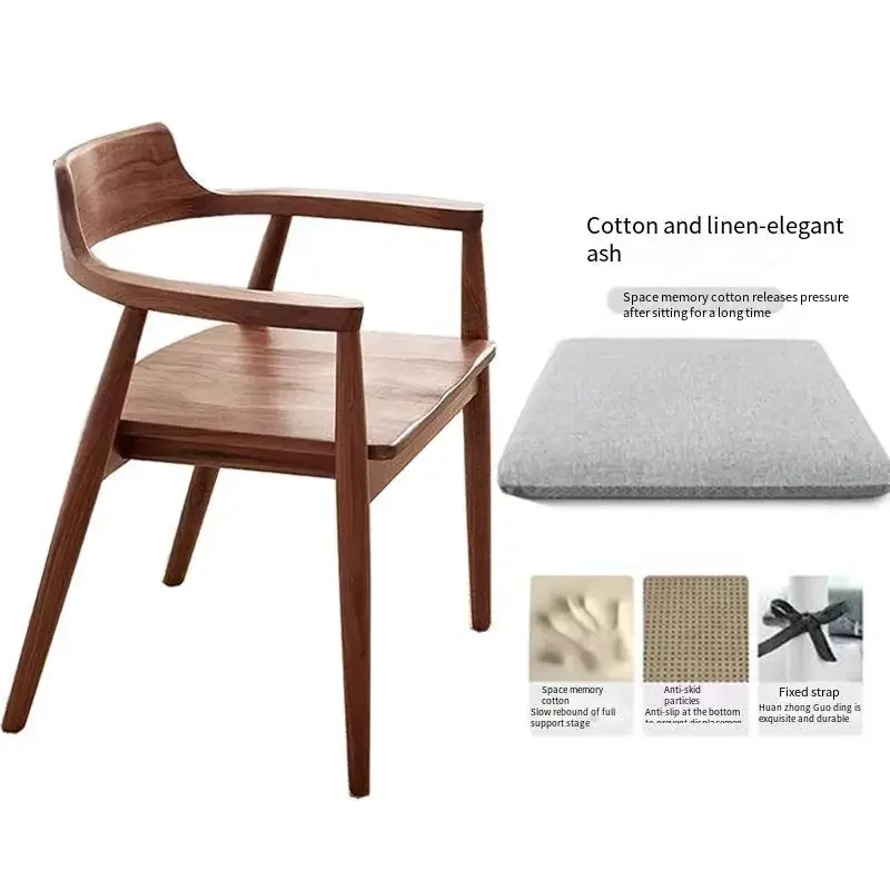 Relaxing Wooden Dining Chairs Nordic Ergonomic Modern Design Minimalism Computer Interior Complete Muebles Para Hogar Furniture