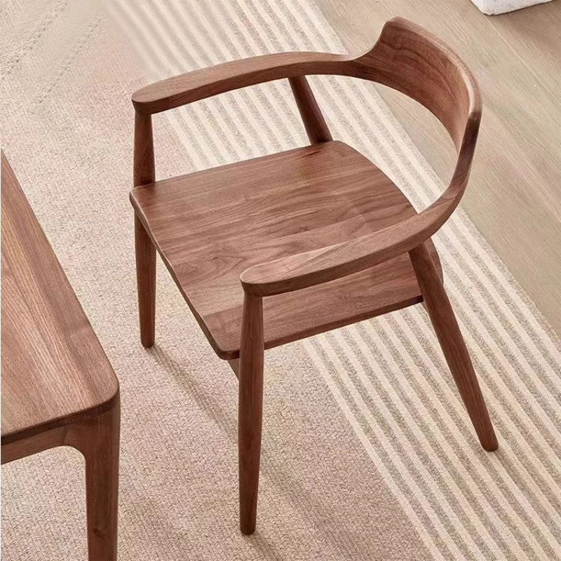 Relaxing Wooden Dining Chairs Nordic Ergonomic Modern Design Minimalism Computer Interior Complete Muebles Para Hogar Furniture
