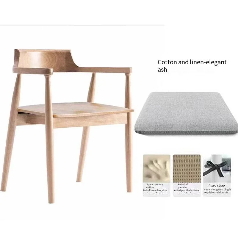 Relaxing Wooden Dining Chairs Nordic Ergonomic Modern Design Minimalism Computer Interior Complete Muebles Para Hogar Furniture
