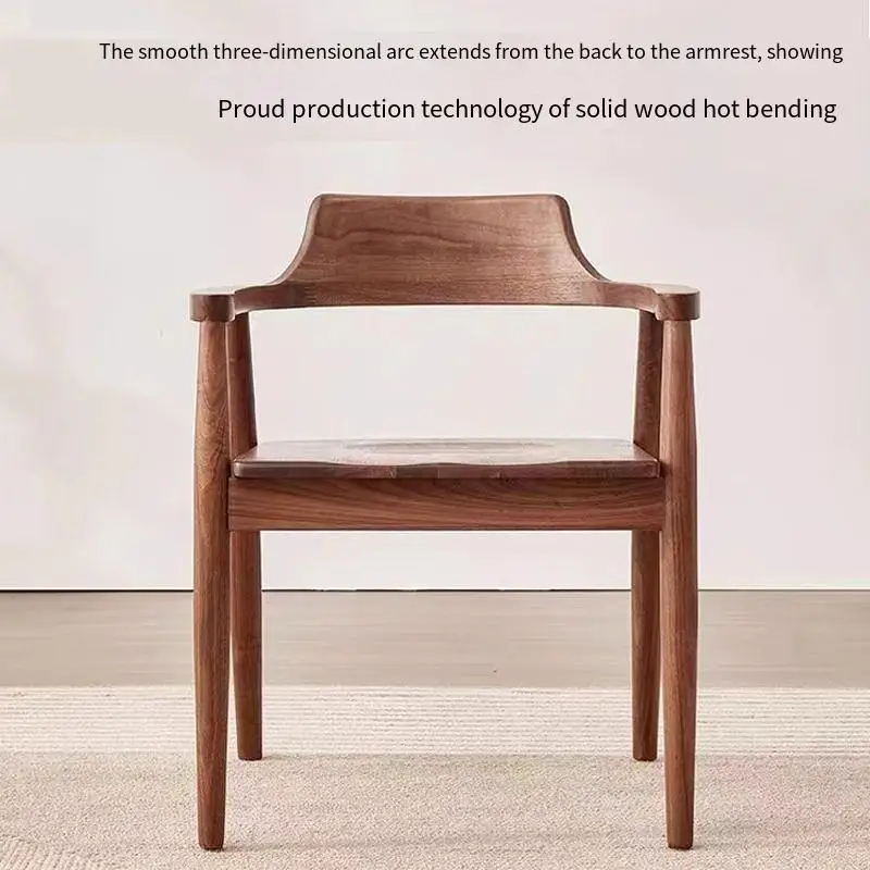 Relaxing Wooden Dining Chairs Nordic Ergonomic Modern Design Minimalism Computer Interior Complete Muebles Para Hogar Furniture