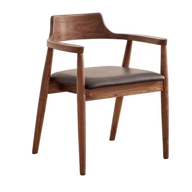Relaxing Wooden Dining Chairs Nordic Ergonomic Modern Design Minimalism Computer Interior Complete Muebles Para Hogar Furniture
