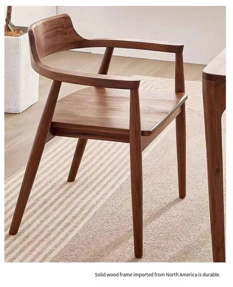 Relaxing Wooden Dining Chairs Nordic Ergonomic Modern Design Minimalism Computer Interior Complete Muebles Para Hogar Furniture