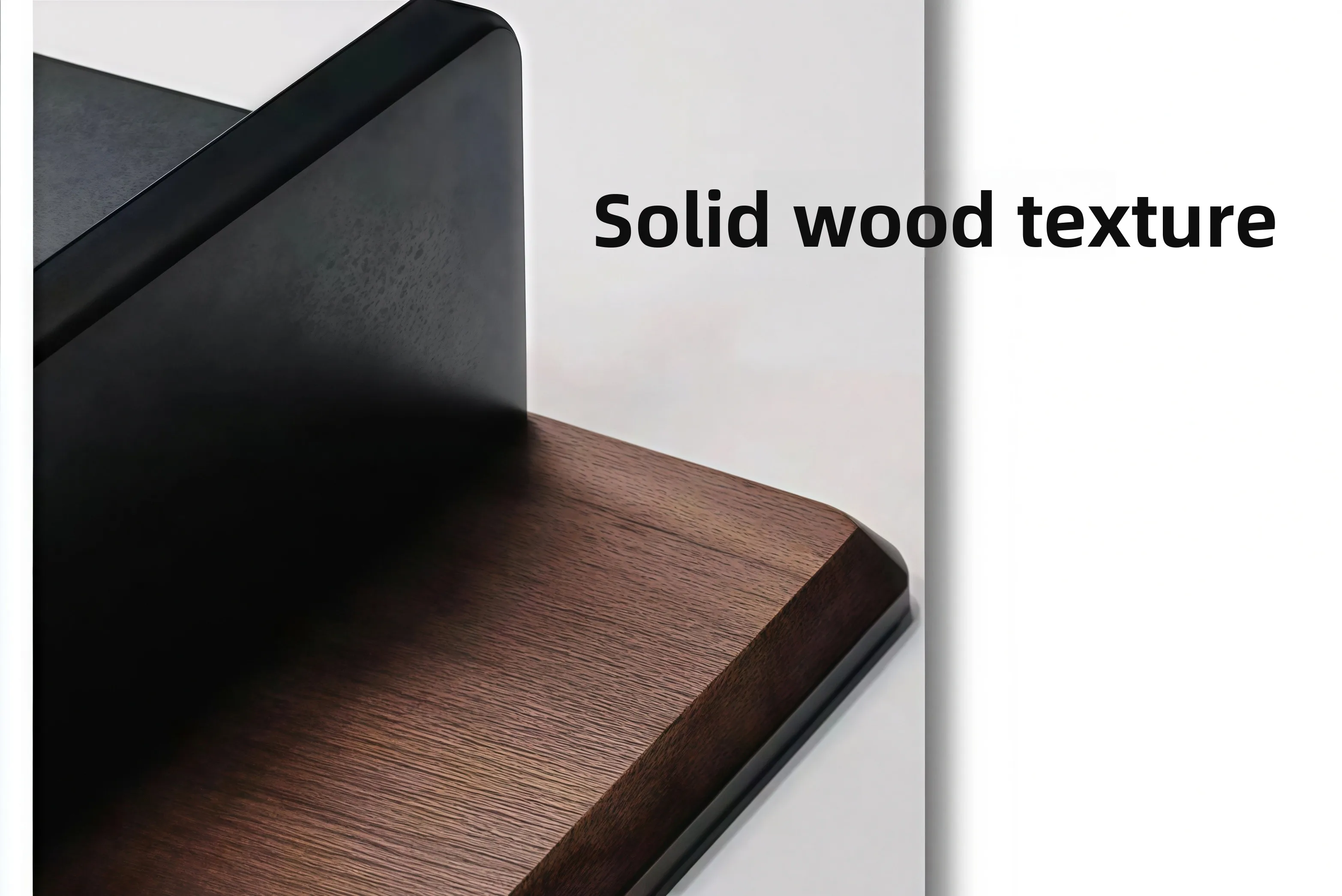 Premium Black Walnut Wood Monitor Stand Office Riser for Computer Screen Extra Long Laptop Rack Desktop Management Storage Shelf