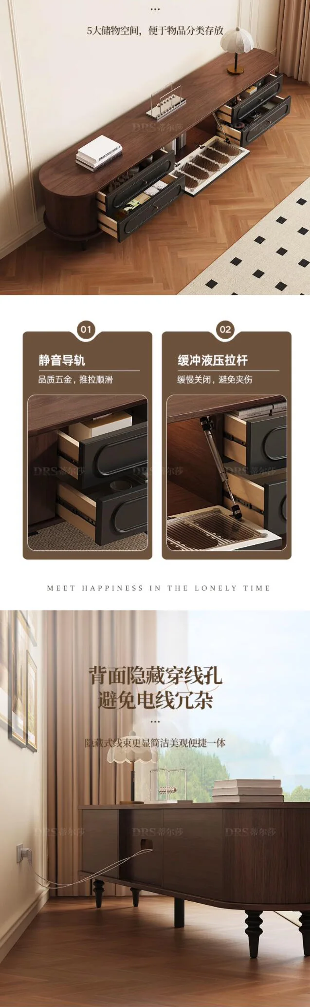 Narrow Heavy Tv Stand Universal Drawers Extended Glass Minimalist Tv Cabinet Modern Normal Mueble Televison Furniture Home