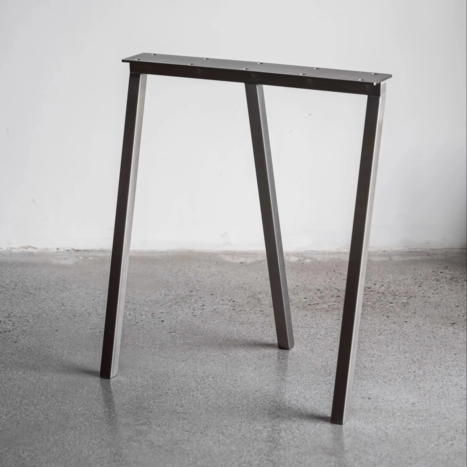 Brushed Stainless Steel Table Legs Industrial Office Desk Bases Conference Table Feet Kitchen Island Bar Stand Support Furniture
