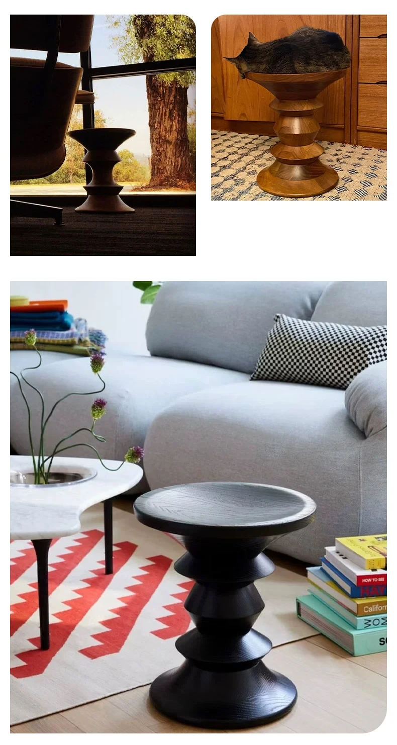 Nordic Furniture Solid Wood Coffee Table Living Room Sofa Side Table Bedroom Bedside Table Modern Home Leisure Stool Tea Table