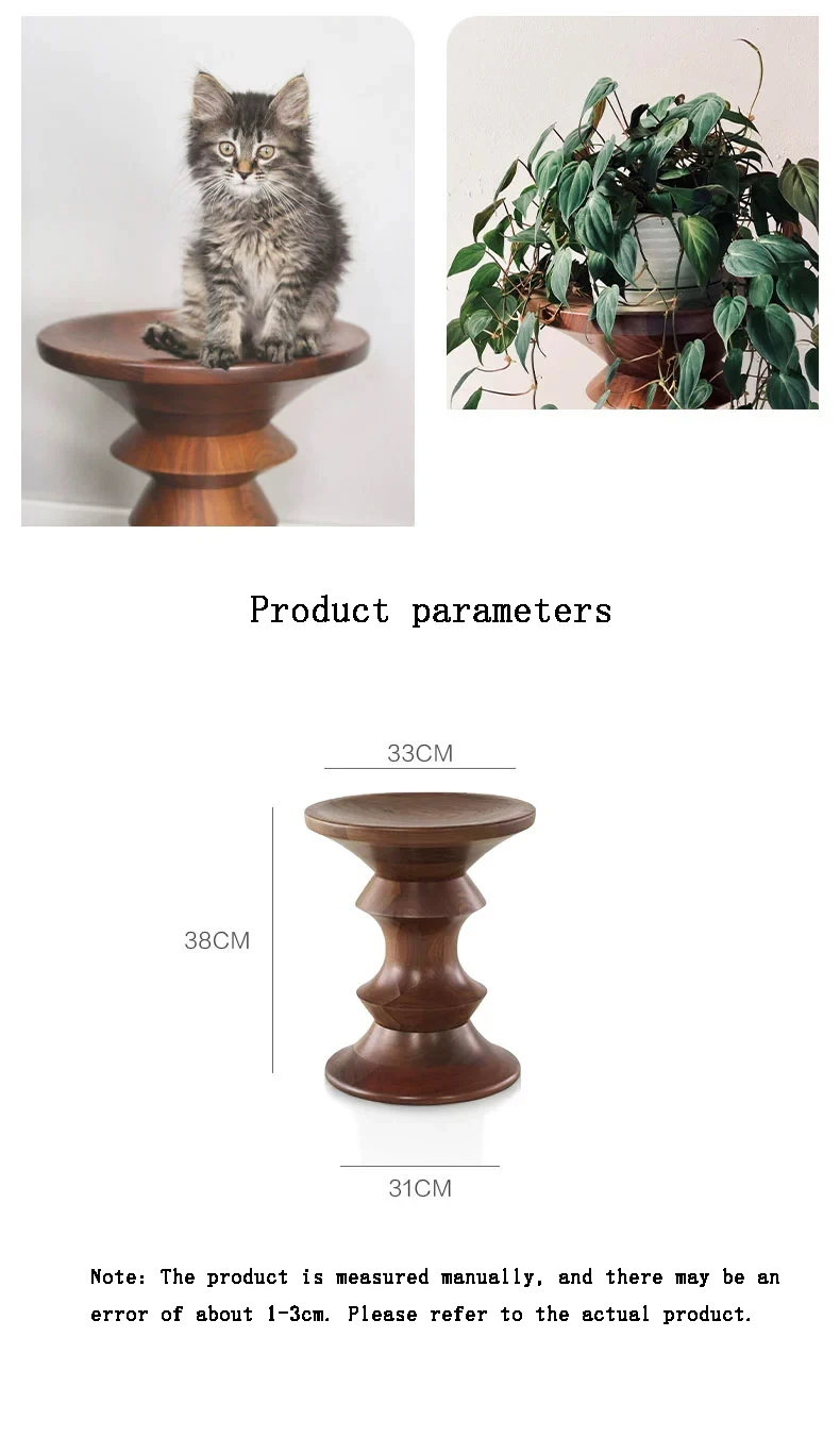 Nordic Furniture Solid Wood Coffee Table Living Room Sofa Side Table Bedroom Bedside Table Modern Home Leisure Stool Tea Table
