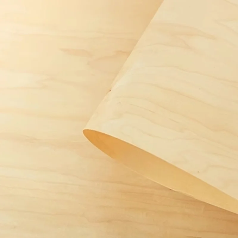 Natural Maple Pattern Solid Wood Veneer Musical Instrument Decoration Veneer L: 2-2.5Meters/pcs Width: 58cm T: 0.3mm