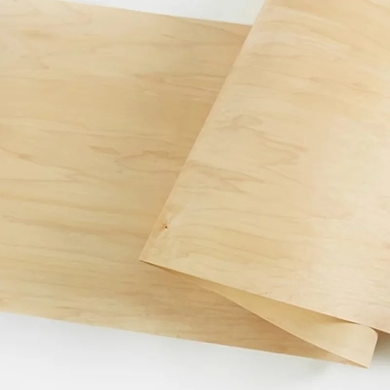 Natural Maple Pattern Solid Wood Veneer Musical Instrument Decoration Veneer L: 2-2.5Meters/pcs Width: 58cm T: 0.3mm