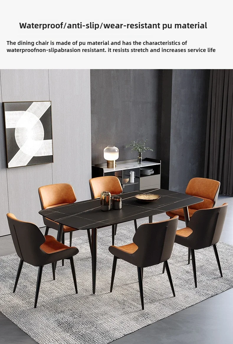 Nordic Dining Chairs,Simple Backrest Chairs for Home Use,Restaurant Chairs, Soft Bags, Hotel Dining Tables, Chair, Desks, Chairs