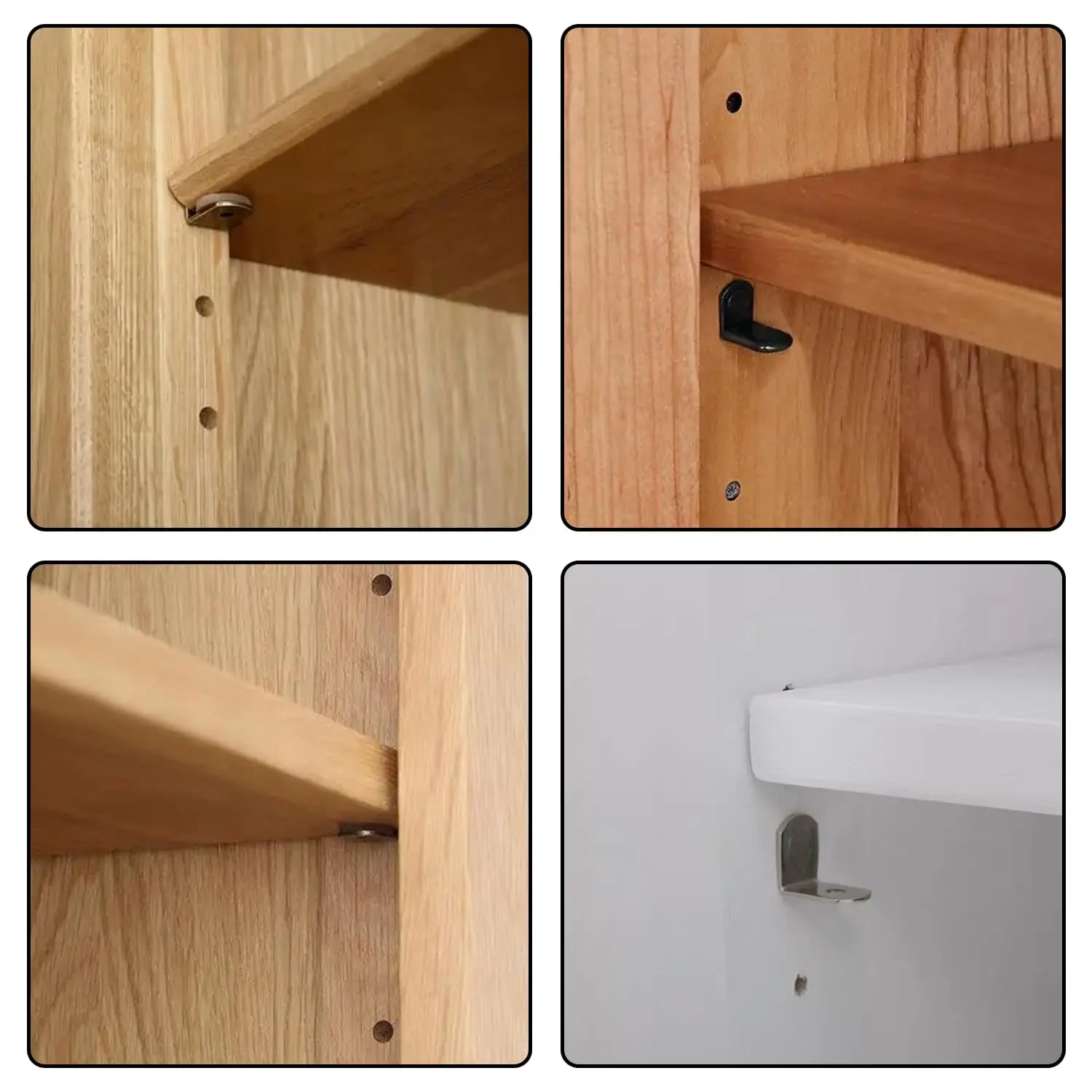 40Pcs Shelf Brackets Support Studs Pegs 5mm Metal Pin Shelves Seperator Furniture Shelf Wall Mount Bracket Holder For Cabinet