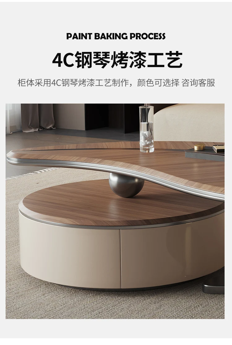 Vintage French Coffee Table Premium Elegant Unique Aesthetic Coffee Table Luxury Exquisite Table Basse Living Room Furniture