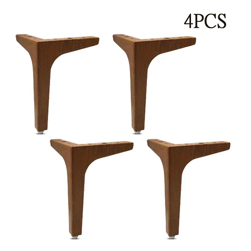 Walnut Finish Furniture Legs - Extended 6.69inch,Design For Wooden Cabinets & Sofas Legs For Furniture Wooden Furniture Legs