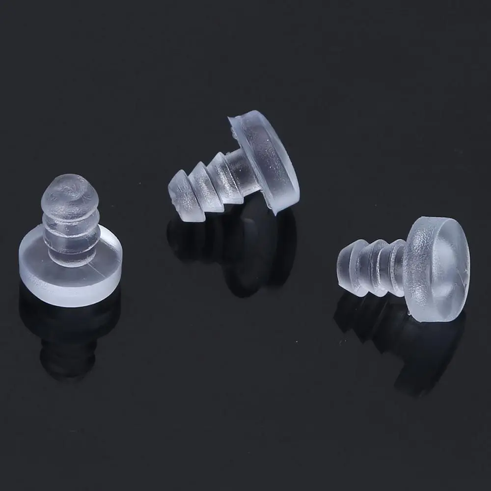 20pcs Transparent Rubber Screws Hole Plugs Anti collision Embedded Cabinet Door Bumpers Anti-slip Foot Pad Furniture Fasteners