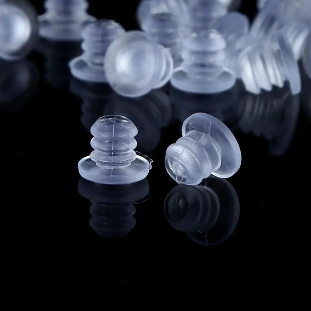 20pcs Transparent Rubber Screws Hole Plugs Anti collision Embedded Cabinet Door Bumpers Anti-slip Foot Pad Furniture Fasteners