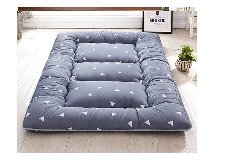 Futon mattress soft pad thickened tatami mat household floor mat Student dormitory single bed foldable sleeping mat