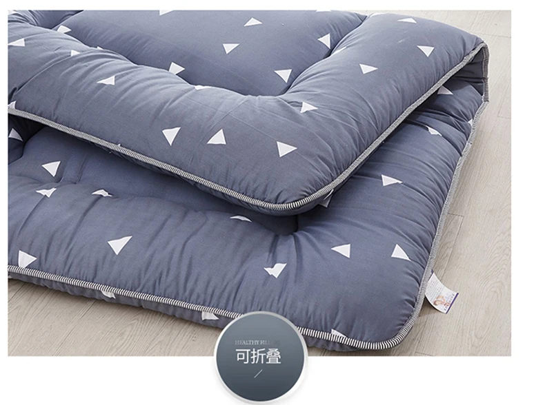 Futon mattress soft pad thickened tatami mat household floor mat Student dormitory single bed foldable sleeping mat