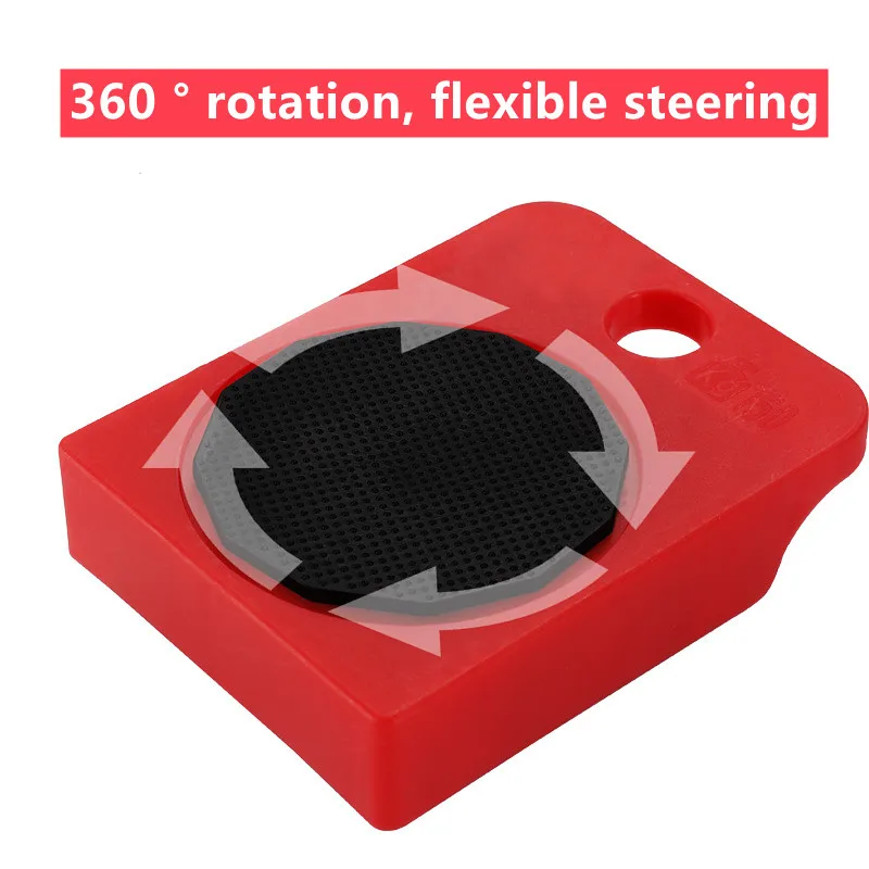 5Pcs/set Heavy Furniture Moving Transport Roller Set New Style Furniture Mover Roller Wheel Bar Removal Lifting Tool Suit